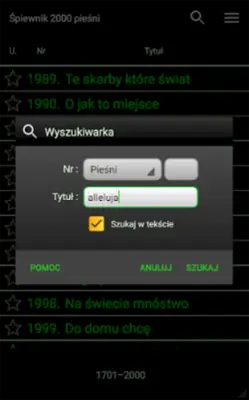 Śpiewnik 2000 pieśni android App screenshot 1